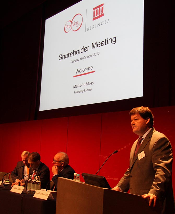 Beringea Founding Partner Malcolm Moss introduces the Annual Shareholder Event